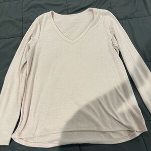American Eagle light pink long sleeve size large light sweater top